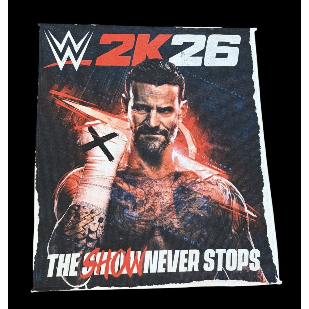 CM Punk WWE 2K26 2026 Elimination Chamber Chicago Rally Towel 2/28/26